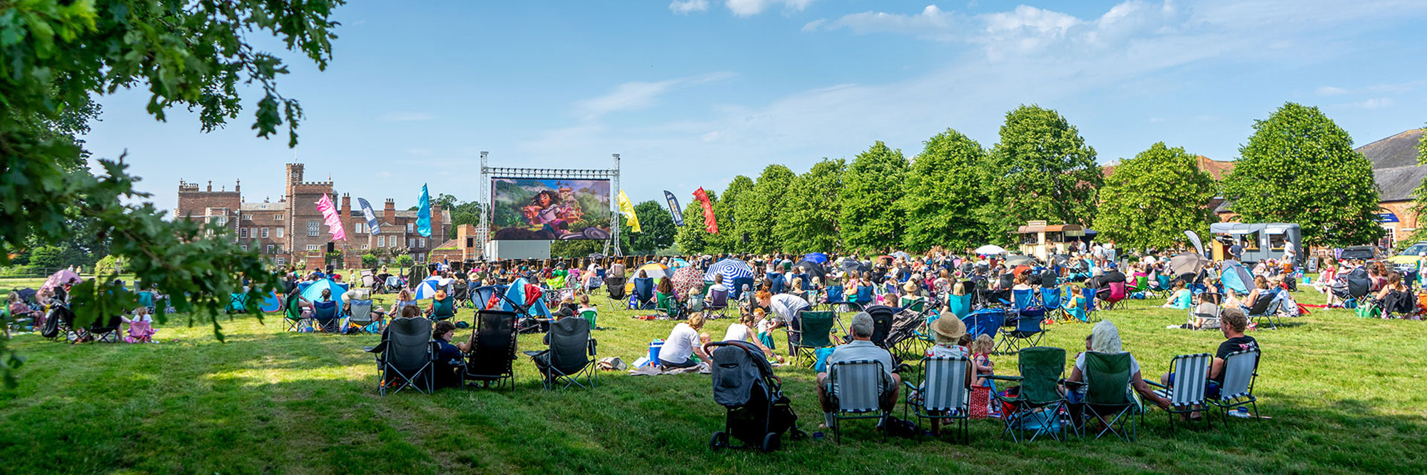 Outdoor cinema at Burton Constable Hall and Grounds