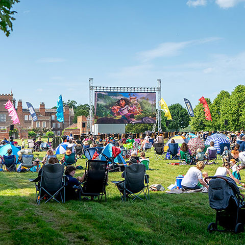 Outdoor cinema at Burton Constable Hall and Grounds